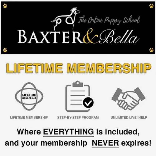 Baxter Bella Online Puppy Training Lifetime Membership