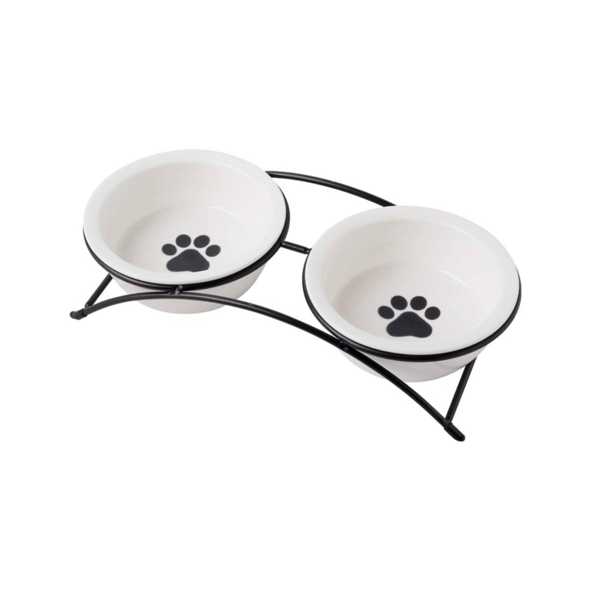 Cat Bowls-Dog Bowls-Ceramic Elevated Pet Raised Cat Food Bowls Set- Ounce Small Dogs Bowls-Dishwasher Safe