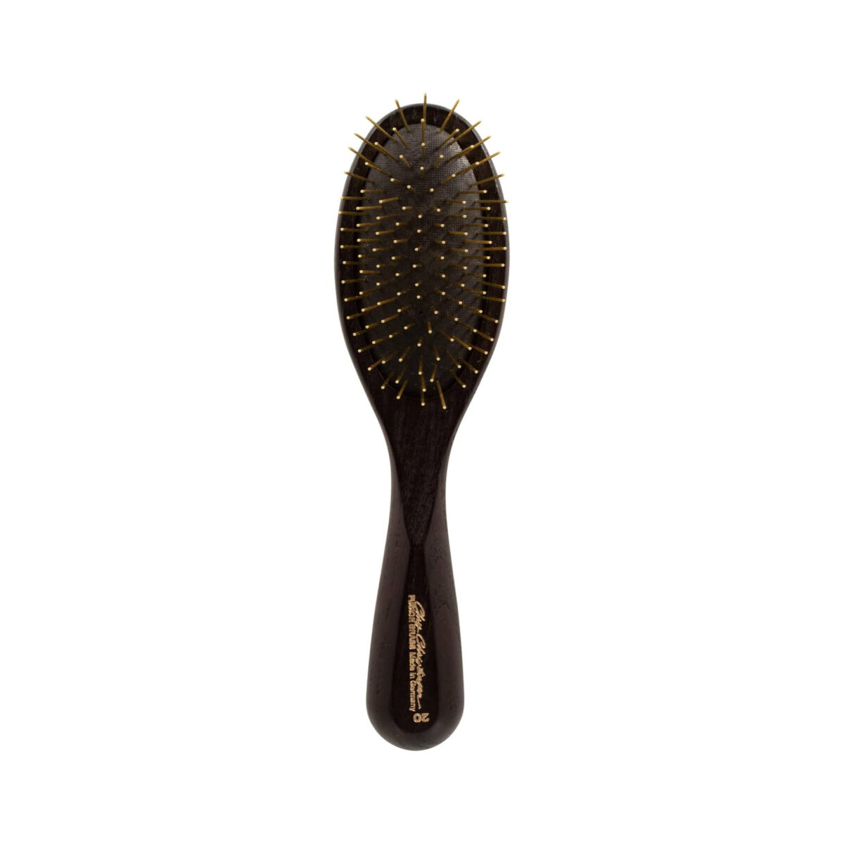 Chris Christensen mm Oval Pin Dog Brush- Fusion Series- Groom Like a Professional- Brass Pins- % Static Free- Ground and Polished Tips