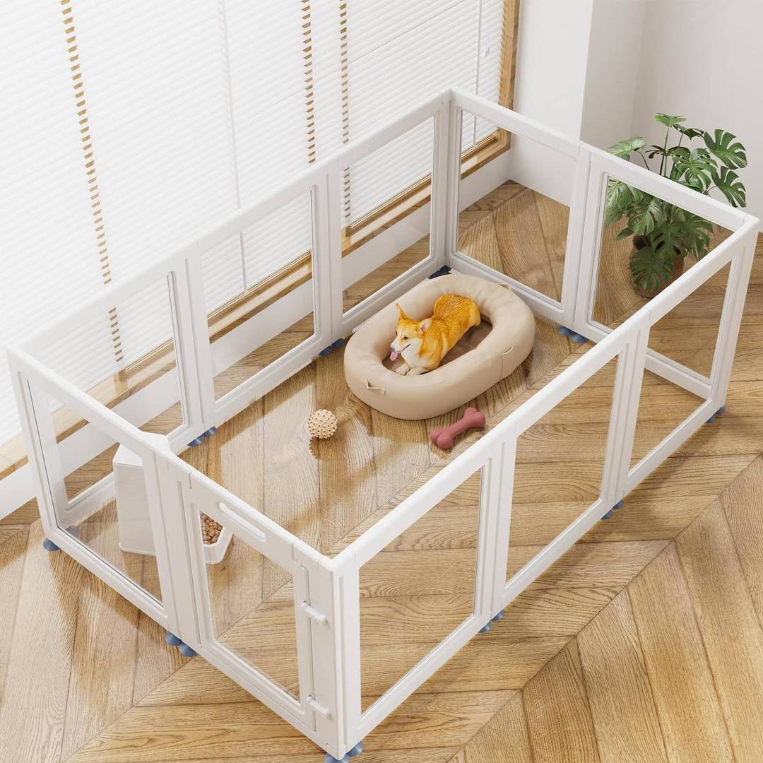 Clear Acrylic Dog Playpen Transparent Dog Playpen Indoor