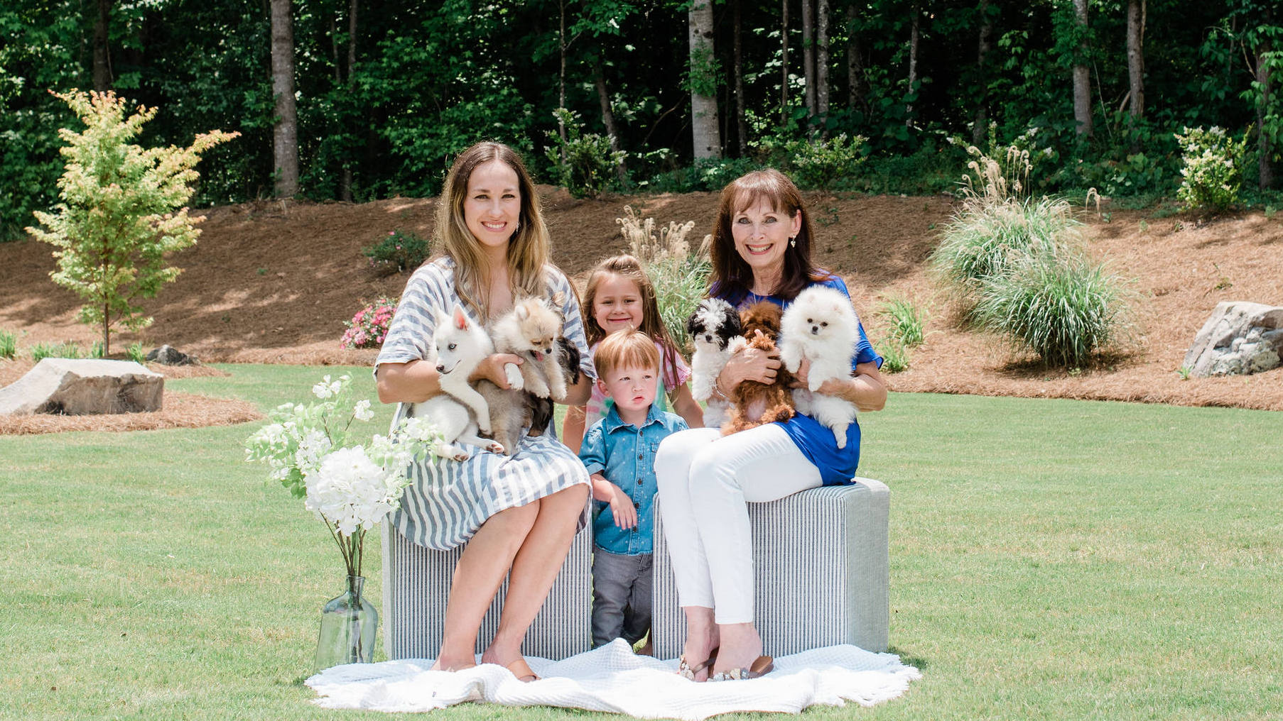 Petite Posh Puppies Atlanta GA Family Photo 16 9