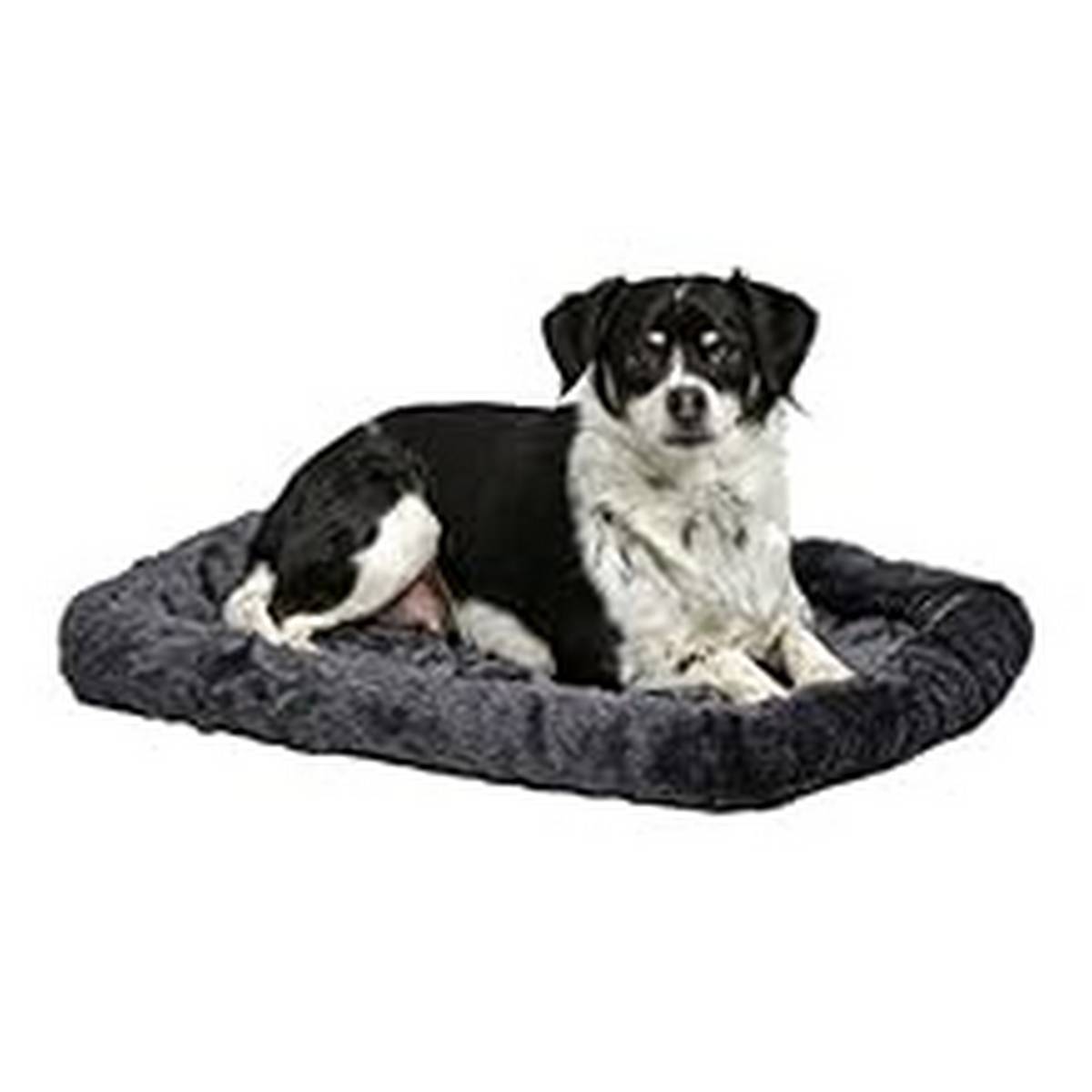 Supplies_MidWest Homes for Pets Bolster Dog Bed L-Inch Gray Dog Bed or Cat Bed w Comfortable Bolster Ideal for Small Dog Breeds & Fits a -Inch Dog Crate Easy Maintenance Machine Wa