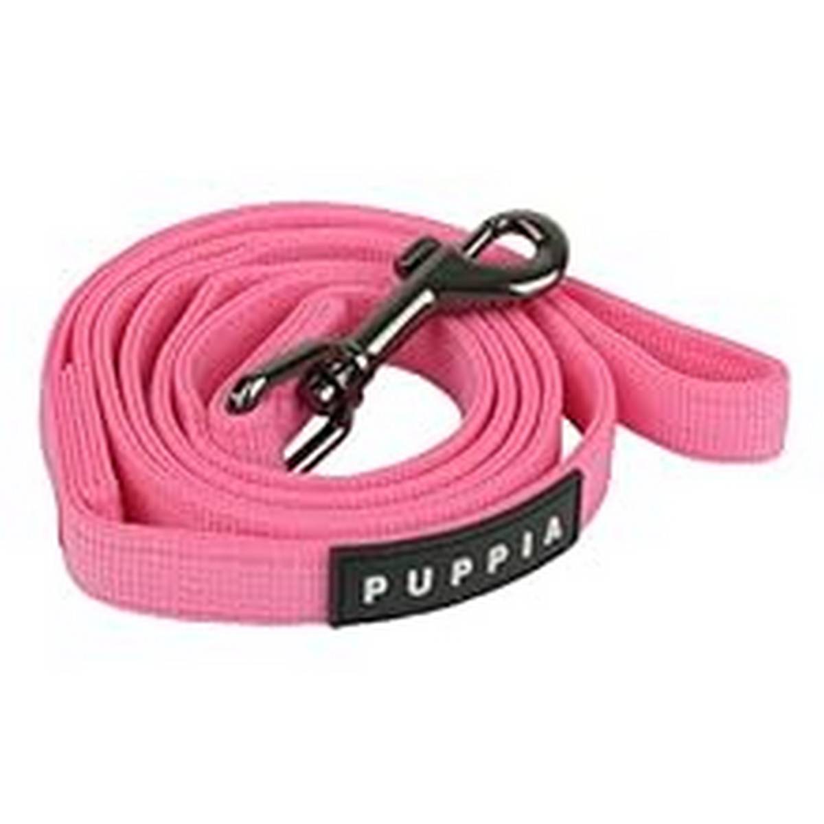 Supplies_Puppia Two Tone Dog Lead Strong Durable Comfortable Grip Walking Training Leash for Small & Medium Dog Pink Small